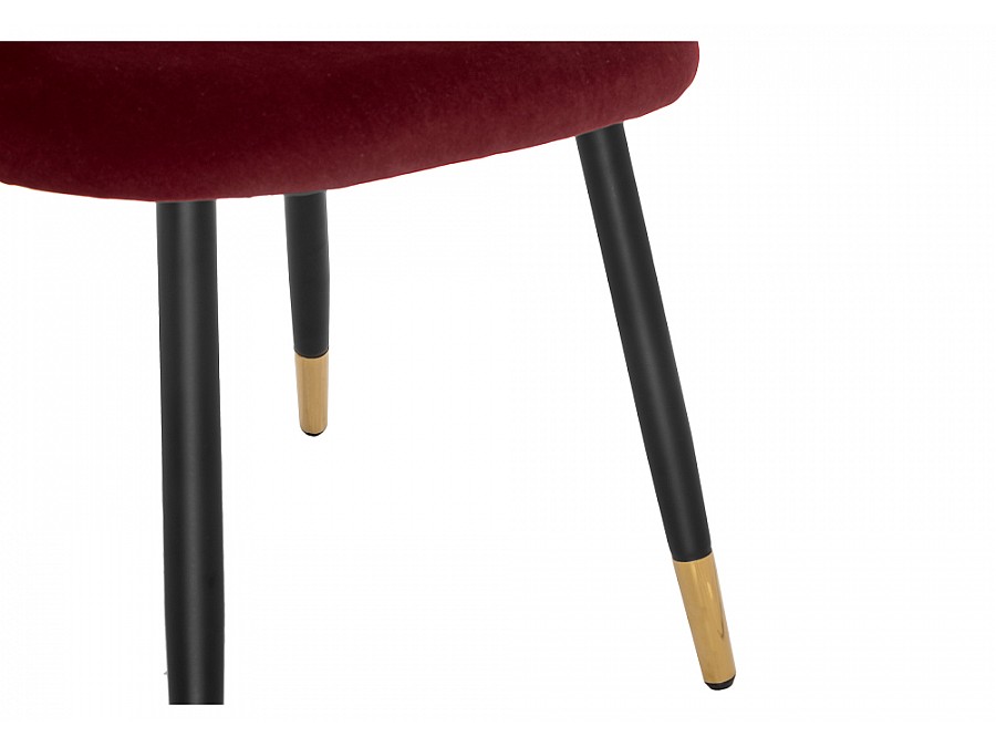 Стул на металлокаркасе Gabi бордовый