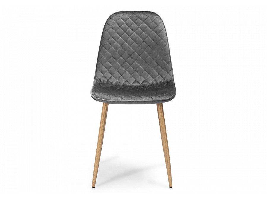 Стул на металлокаркасе Capri dark gray / wood