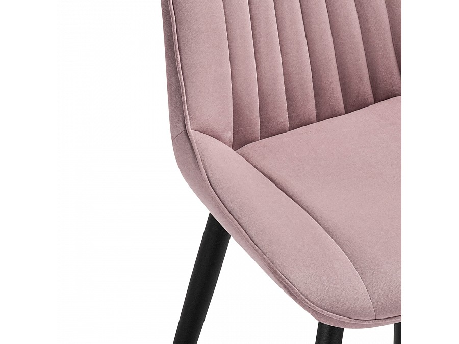 Стул на металлокаркасе Седа розовый / черный