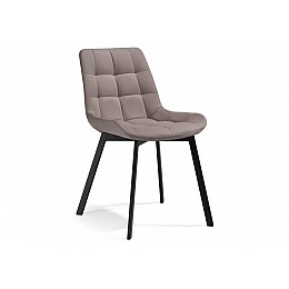 Стул на металлокаркасе Челси латте / черный