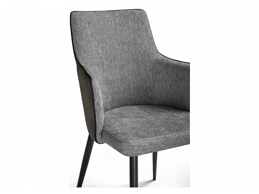 Benza grey fabric / black