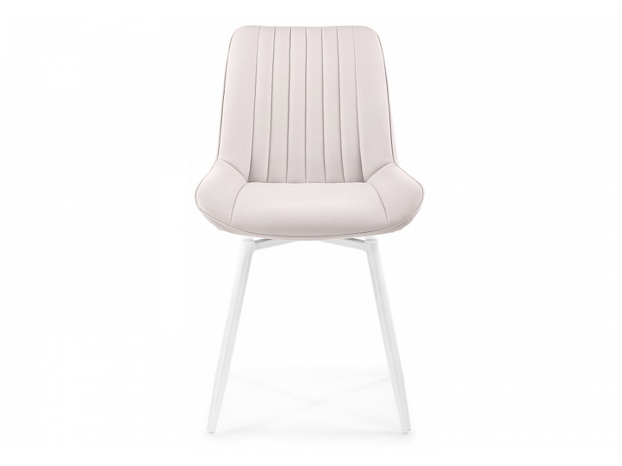 Стул на металлокаркасе Седа К крутящийся молочный / белый