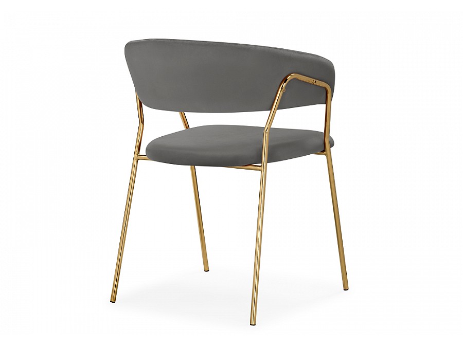 Стул на металлокаркасе Kamelia 1 dark gray / gold