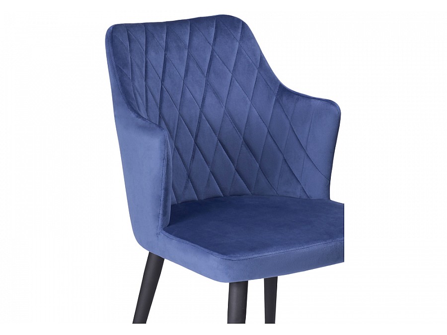 Стул на металлокаркасе Velen dark blue