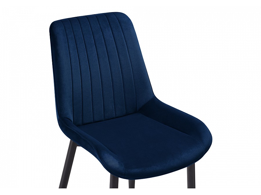 Стул на металлокаркасе Seda 1 dark blue / gold / black