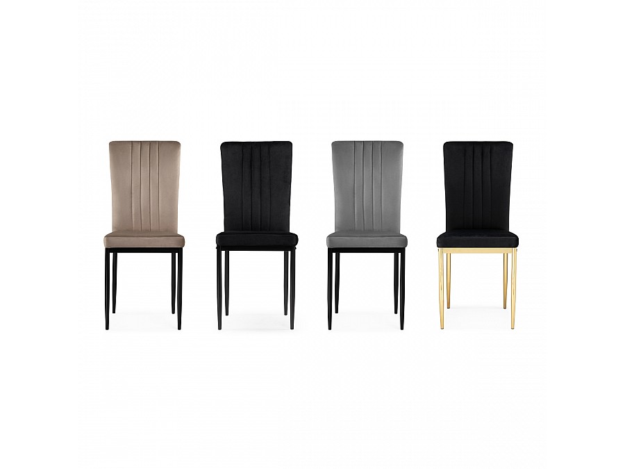 Стул на металлокаркасе Rek black