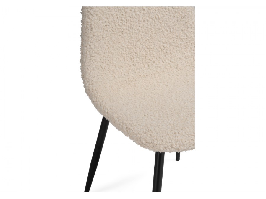 Стул на металлокаркасе Lilu white / black