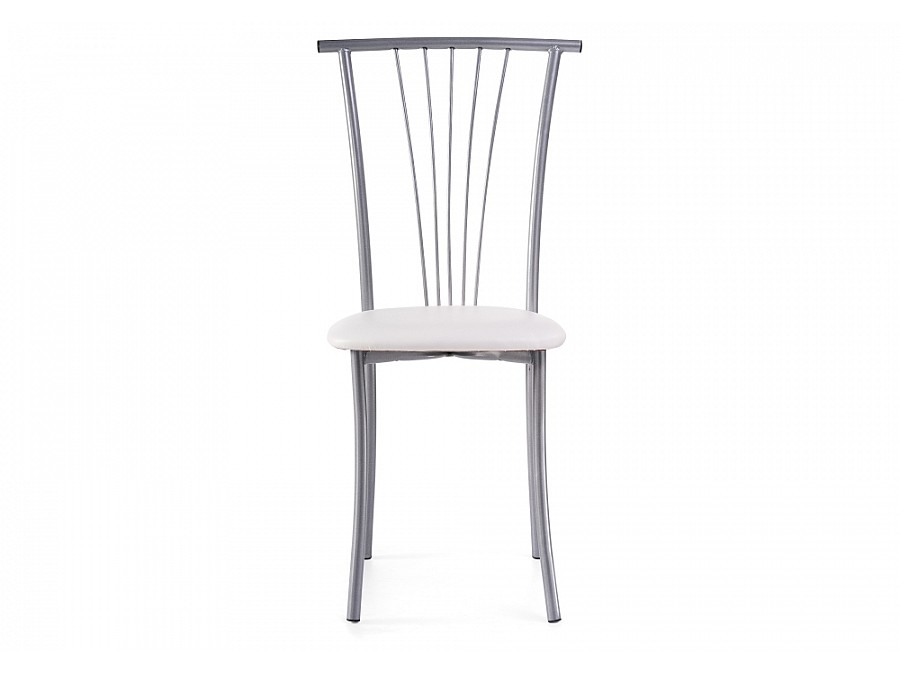 Стул на металлокаркасе Grigori белый полимер / светлый мусс