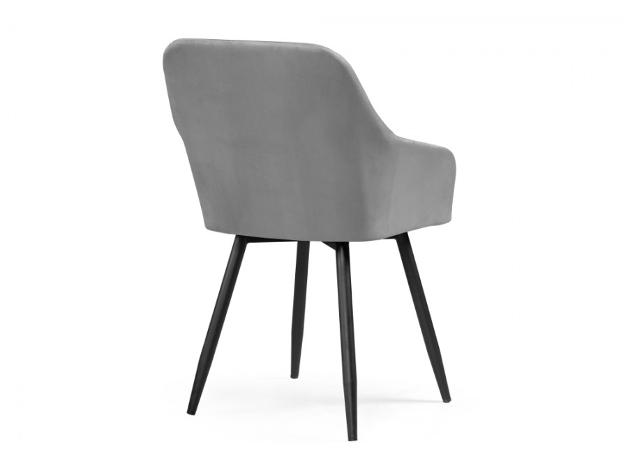 Стул на металлокаркасе Слэм крутящееся темно-серое / черное