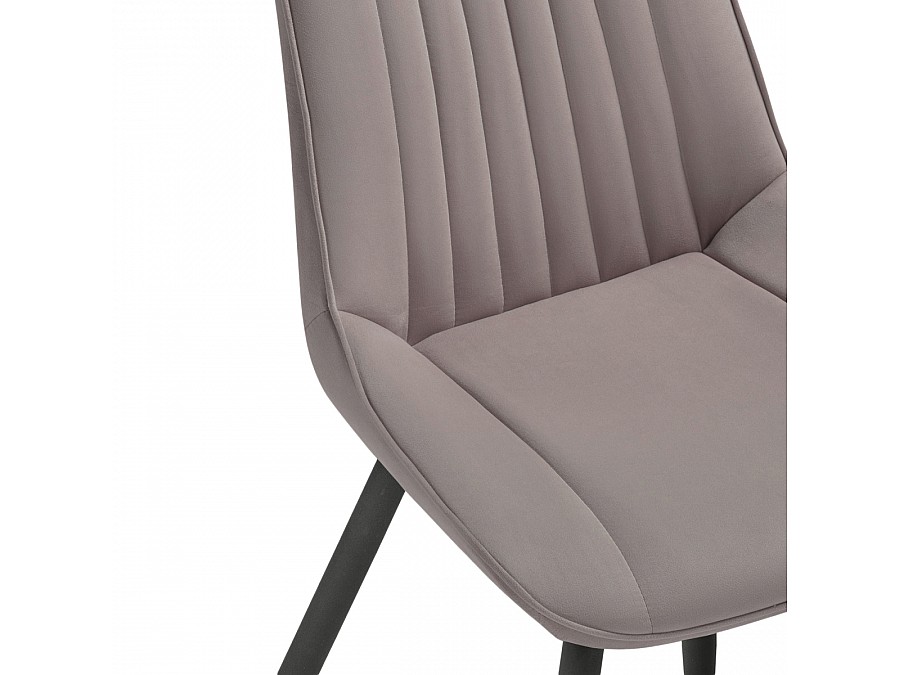 Стул на металлокаркасе Седа крутящийся велюр латте / черный