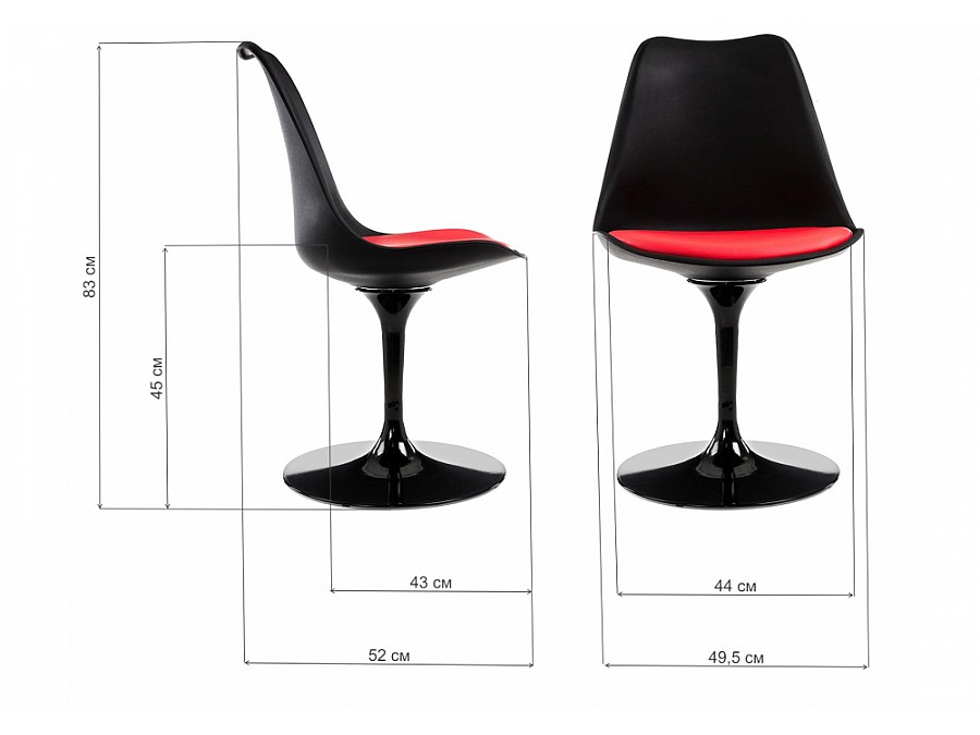 Tulip черный / красный