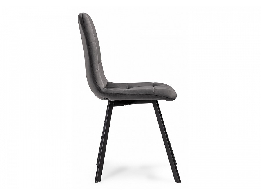 Стул на металлокаркасе Bruk dark gray / black