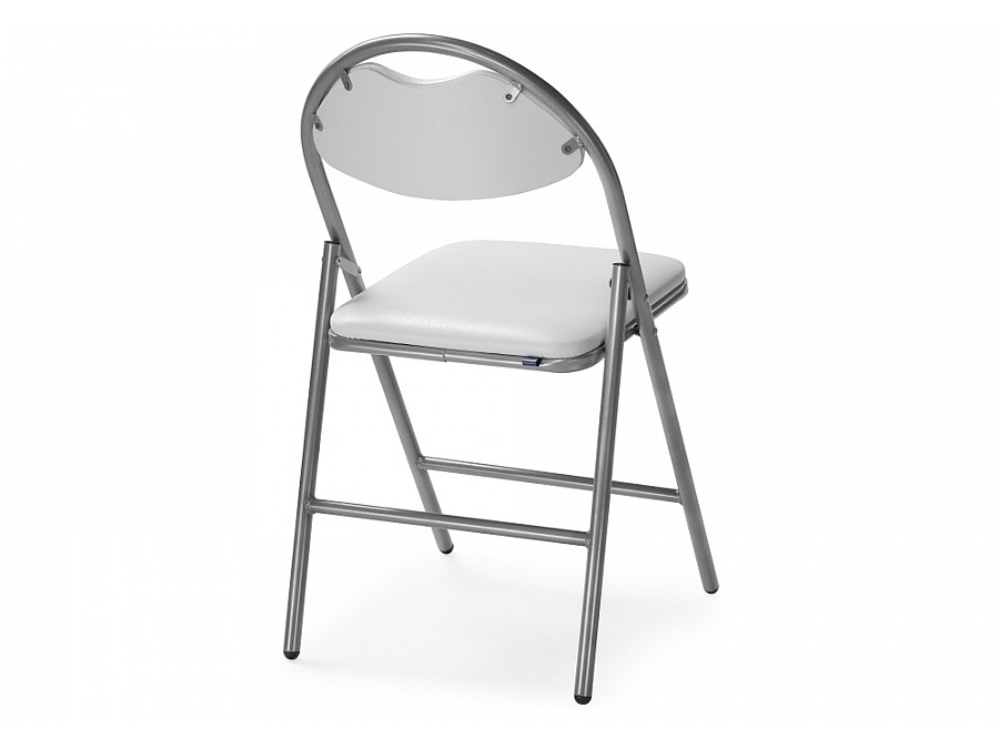 Стул на металлокаркасе Gikat белый полимер / светлый мусс