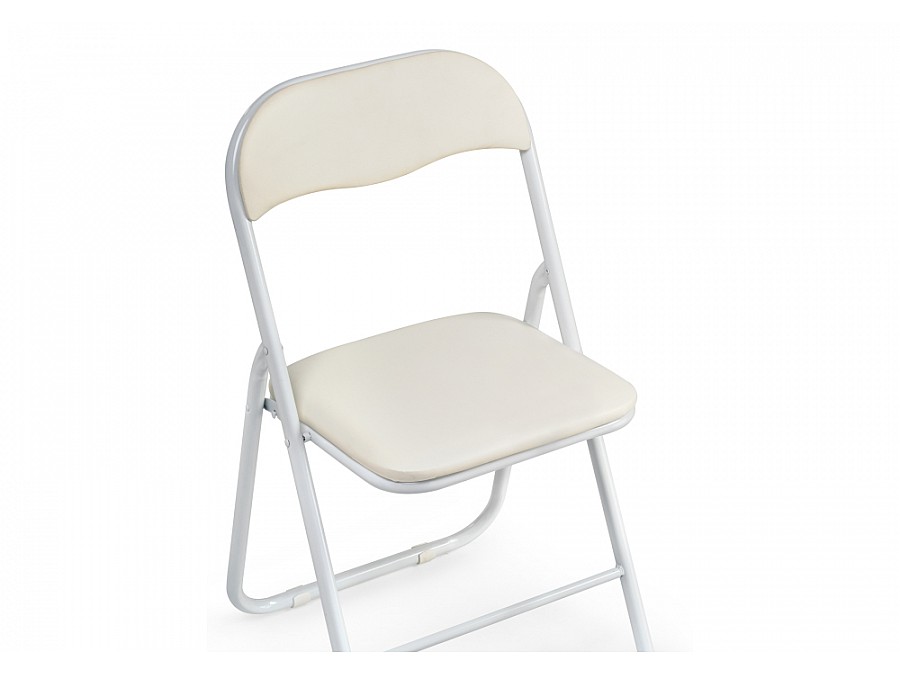 Стул на металлокаркасе Fold 1 складной beige / white