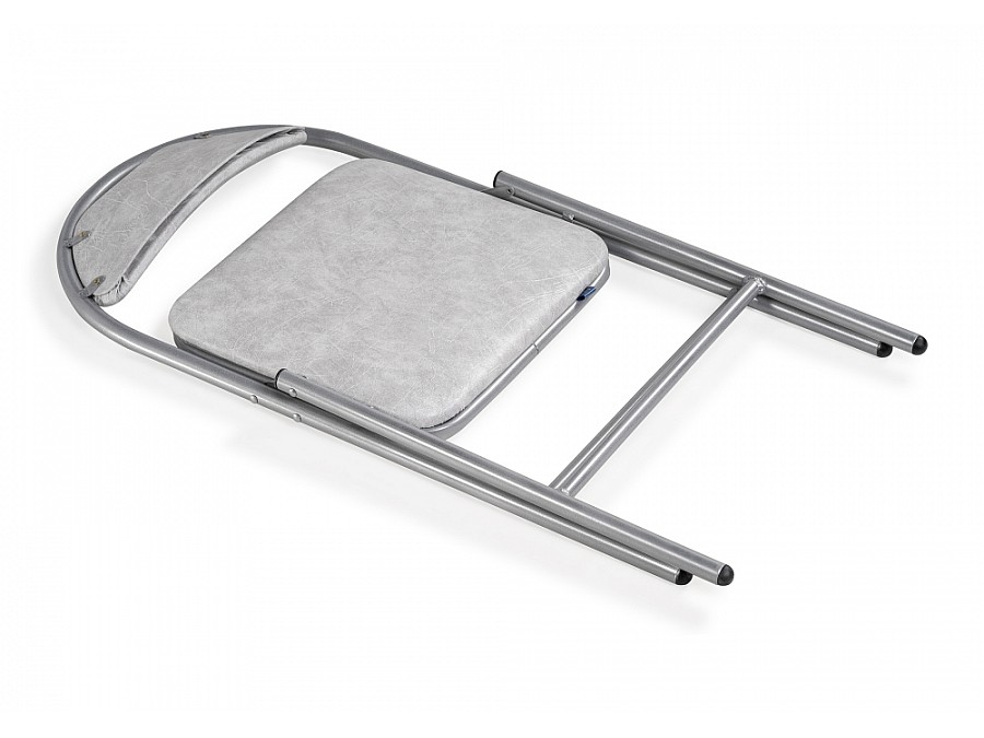 Стул на металлокаркасе Gikat белый мрамор / светлый мусс