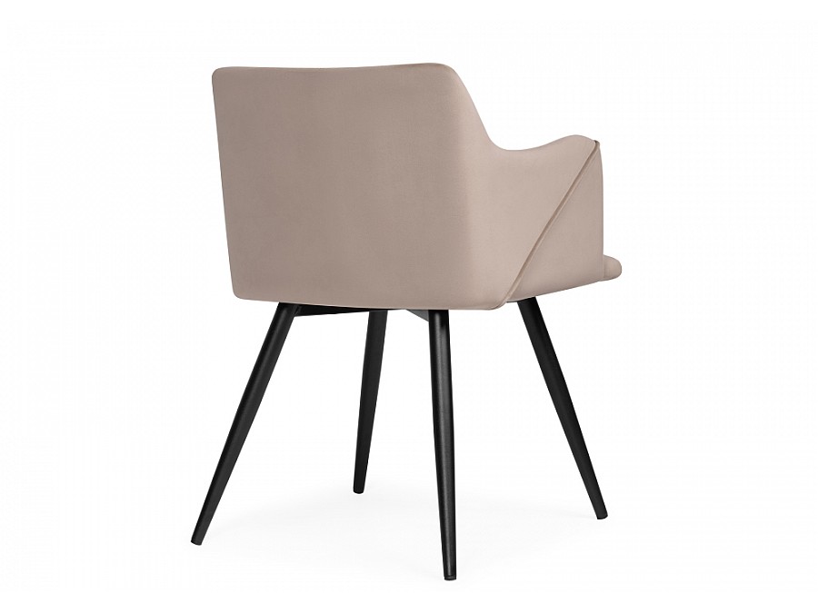 Стул на металлокаркасе Эджелл латте / черный