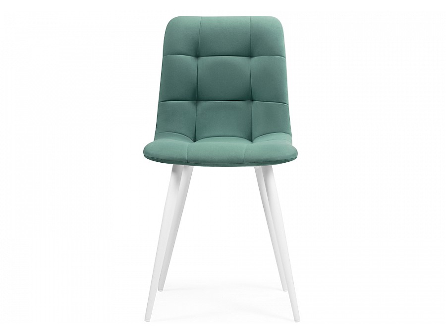 Стул на металлокаркасе Чилли К бирюзовый / белый