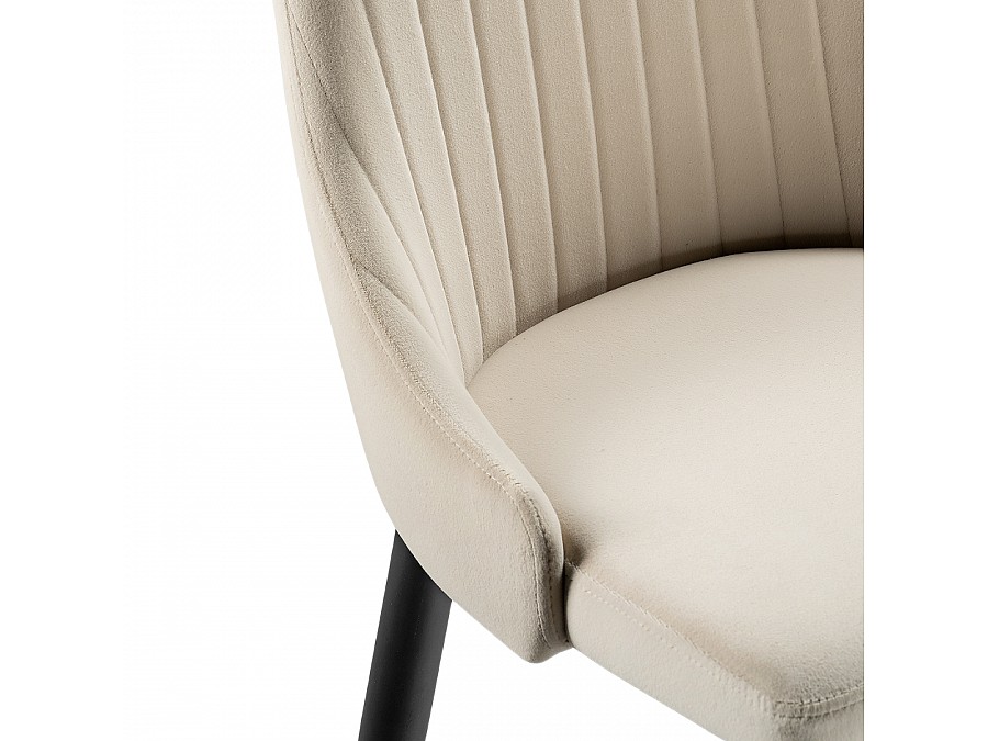 Стул на металлокаркасе Kora beige / black