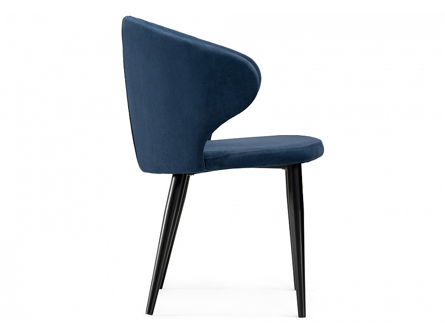 Стул на металлокаркасе Алсисар темно-синий / черный