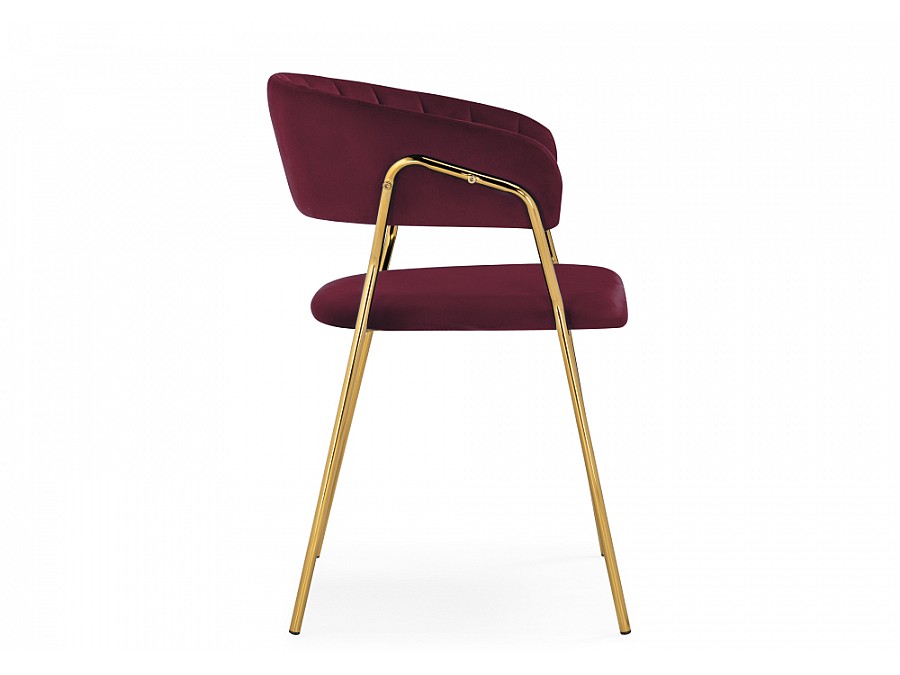 Стул на металлокаркасе Kamelia 1 wine red / gold