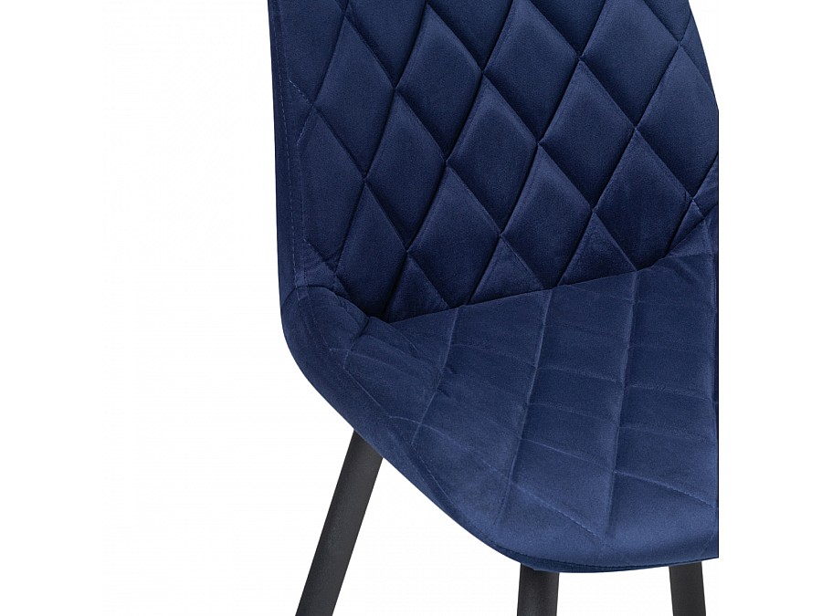 Стул на металлокаркасе Баодин Б/К синий / черный