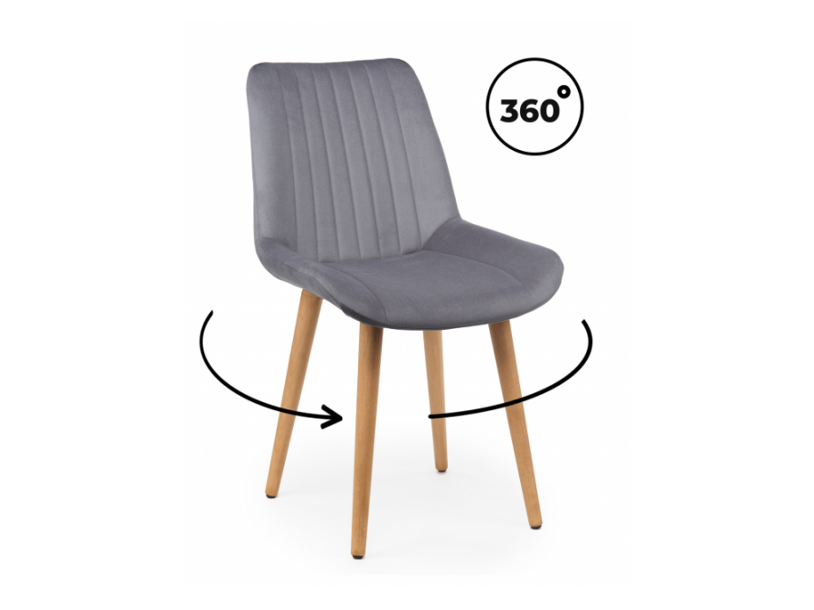 Седа 360 темно-серый (zd 995) / светлое дерево np