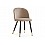 Стул на металлокаркасе Gabi dark beige / black / gold