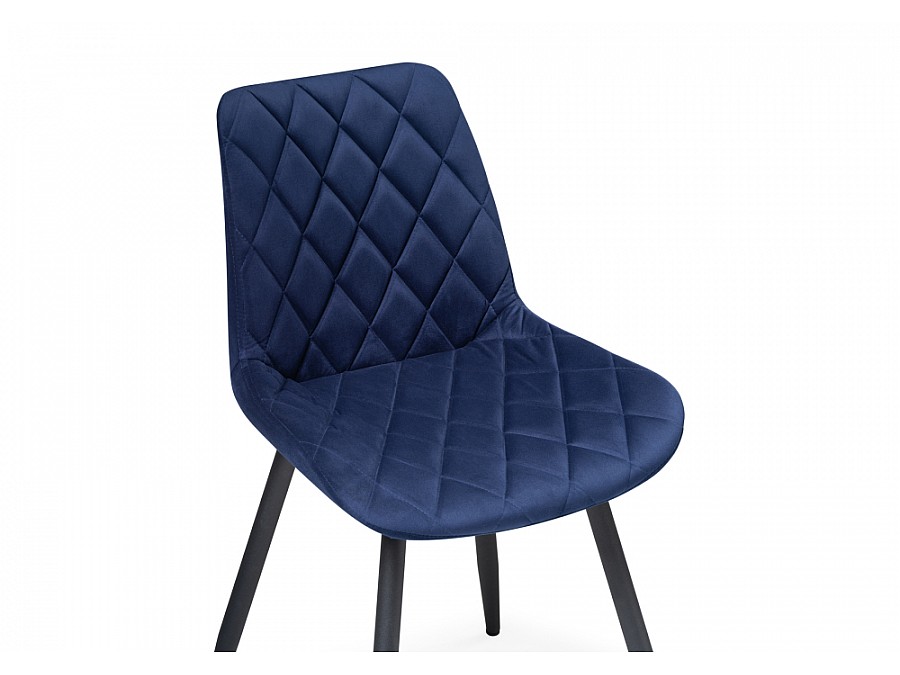 Стул на металлокаркасе Баодин Б/К синий / черный