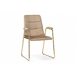 Стул на металлокаркасе Lana beige / gold