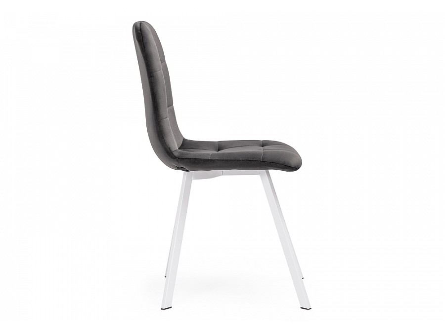 Стул на металлокаркасе Bruk dark gray / white