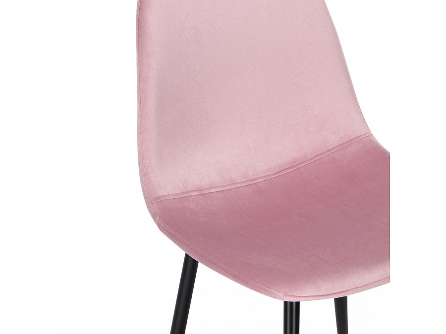 Стул на металлокаркасе Lilu pink / black