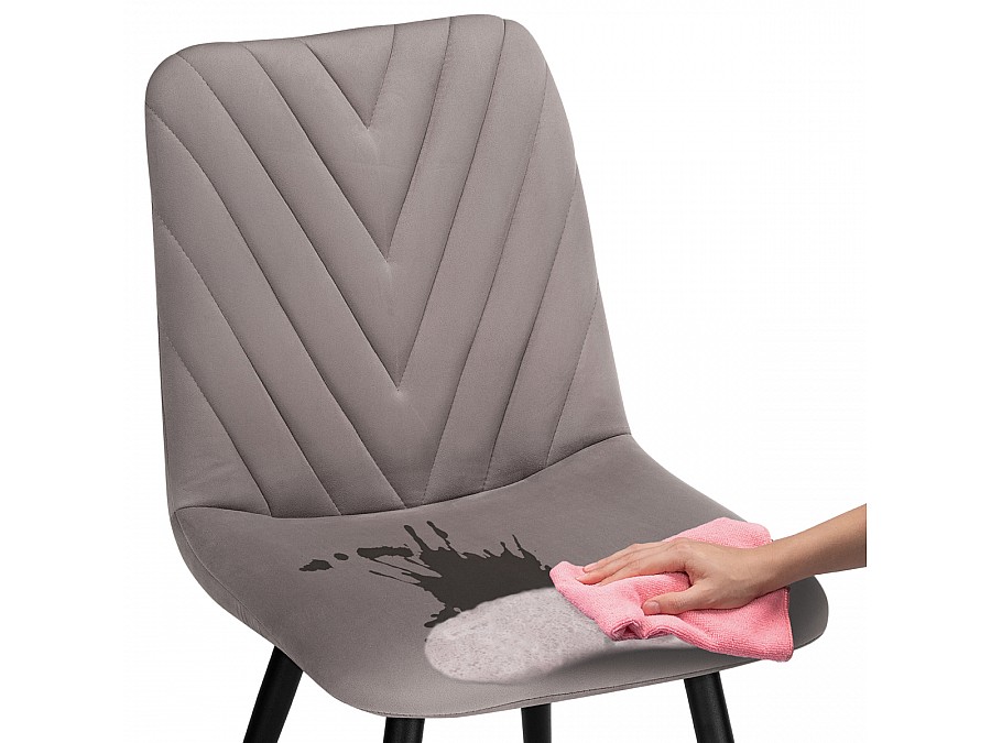 Стул на металлокаркасе Ральф латте / черный