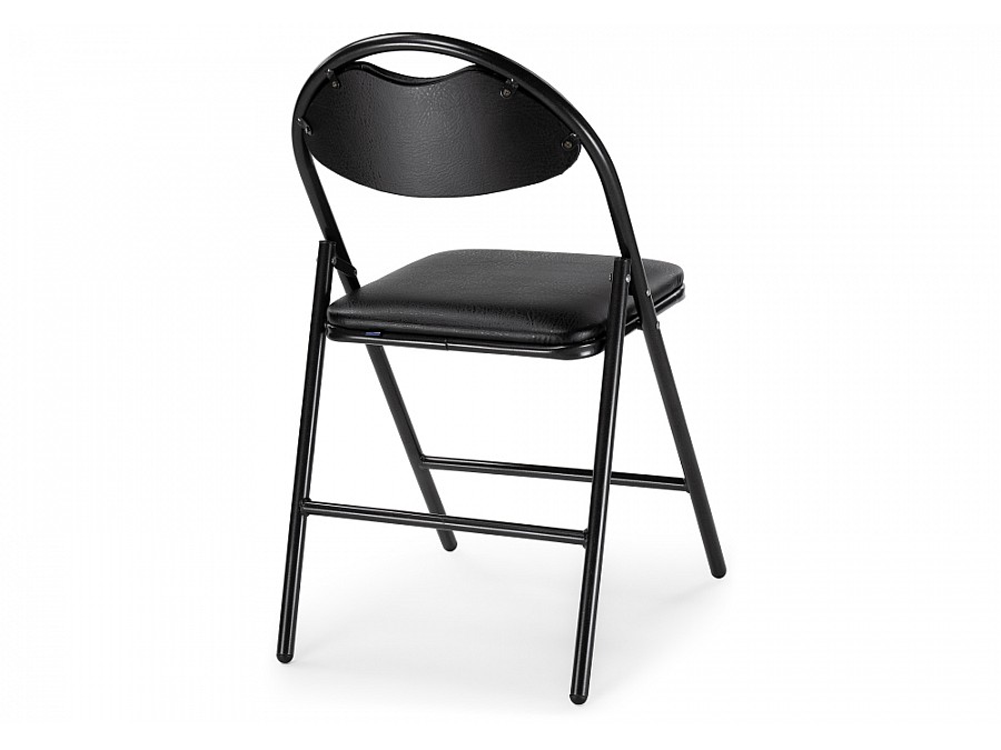 Стул на металлокаркасе Gikat черный / темный мусс