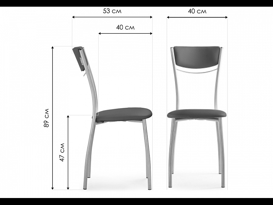 Стул на металлокаркасе Goki с мягкой спинкой белый полимер / светлый мусс