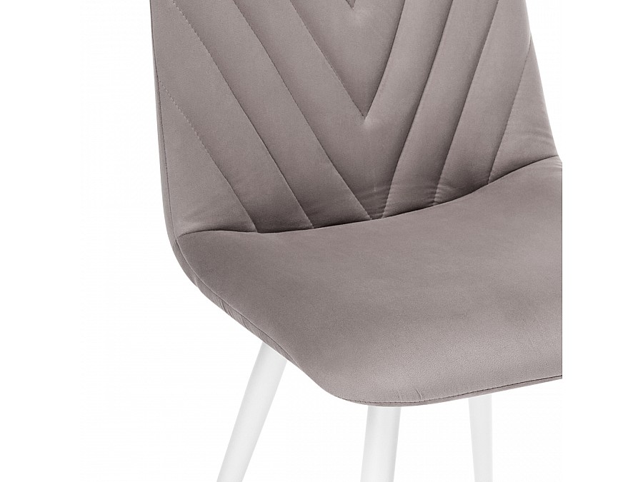 Стул на металлокаркасе Ральф латте / белый