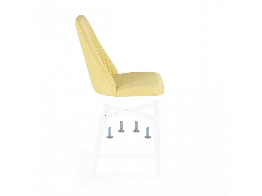 Стул на металлокаркасе Фена R зеленый / белый