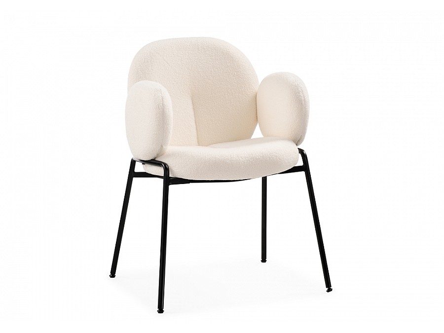 Стул на металлокаркасе Kalipso white / black
