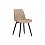Стул на металлокаркасе Баодин Б/К бежевый / черный