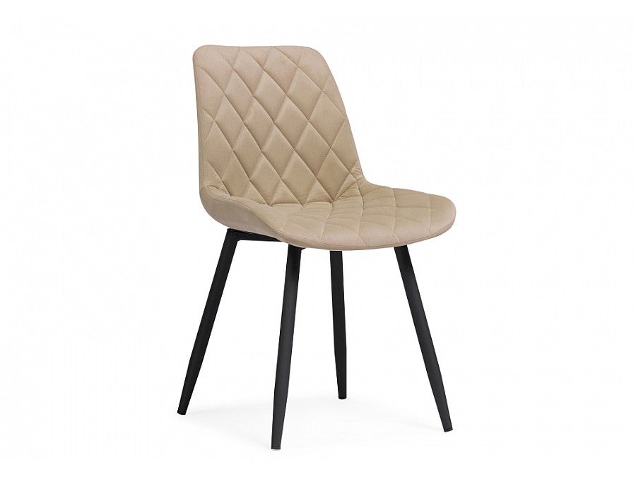 Стул на металлокаркасе Баодин Б/К бежевый / черный