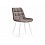 Стул на металлокаркасе Челси велюр темно-серый / черный