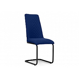 Стул на металлокаркасе Лулла темно-синий / черный