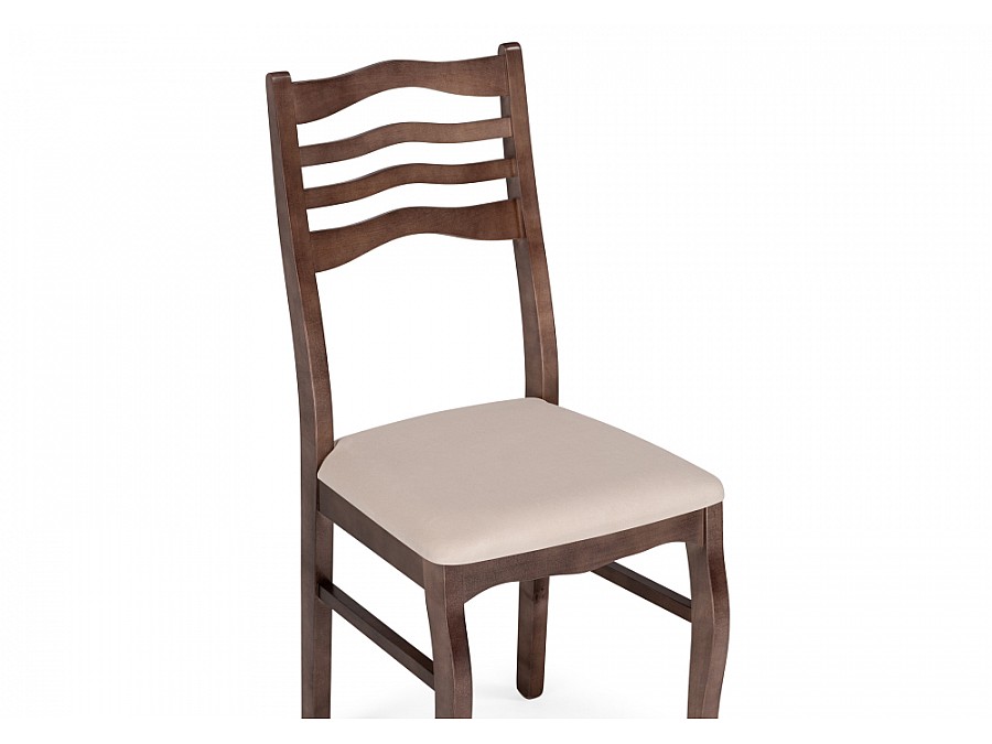 Стул деревянный Амадиу бежевый / орех