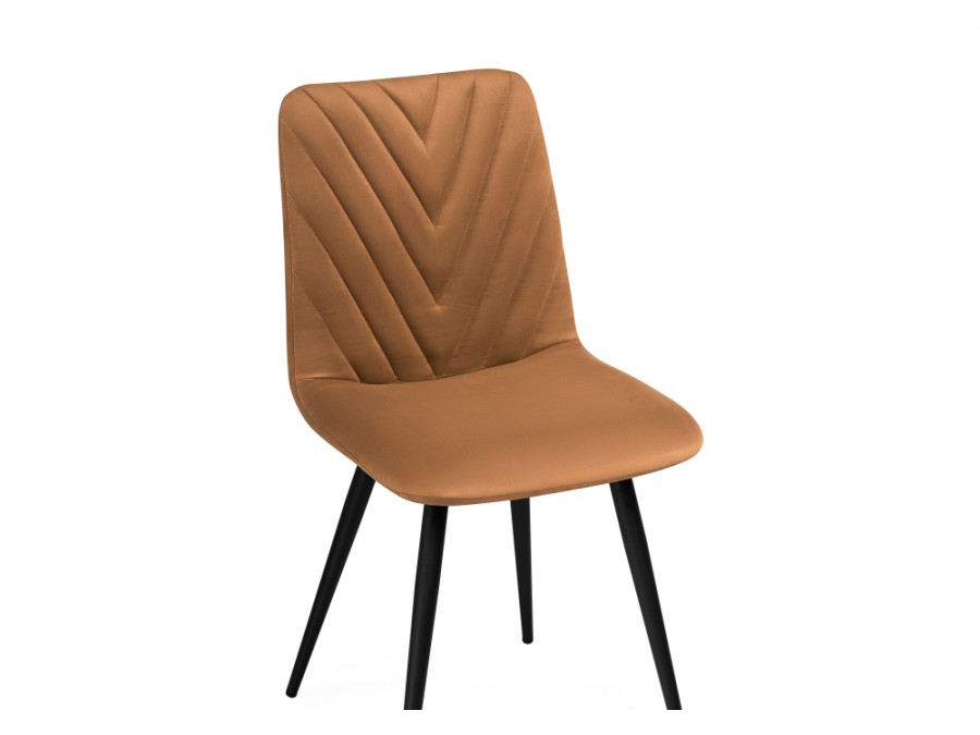 Стул на металлокаркасе Ральф кирпичный / черный