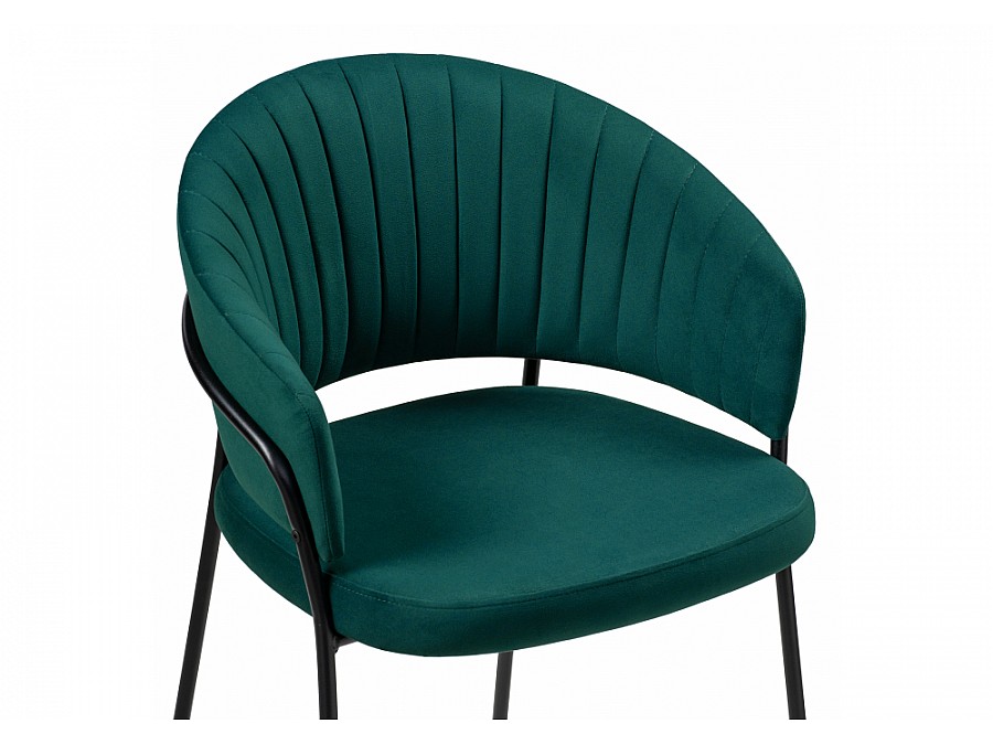 Стул на металлокаркасе Лео бирюзовый / черный