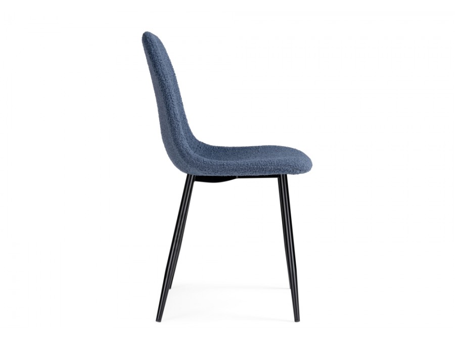 Стул на металлокаркасе Lilu dark blue / black
