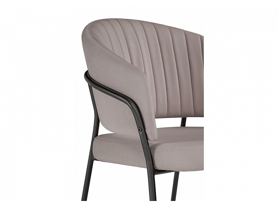 Стул на металлокаркасе Лео латте brandy light 4 / черный