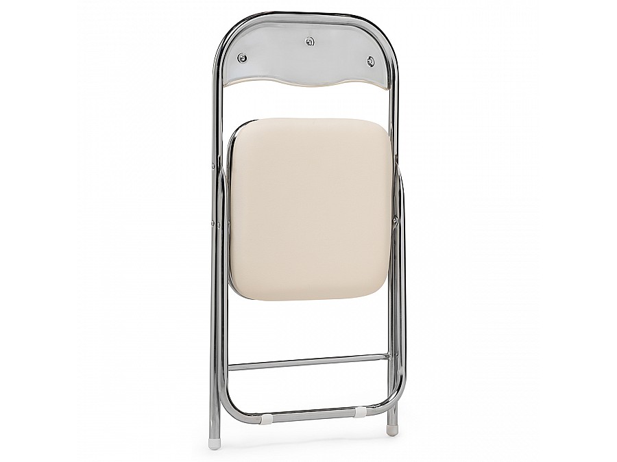 Стул на металлокаркасе Fold 1 складной beige / chrome
