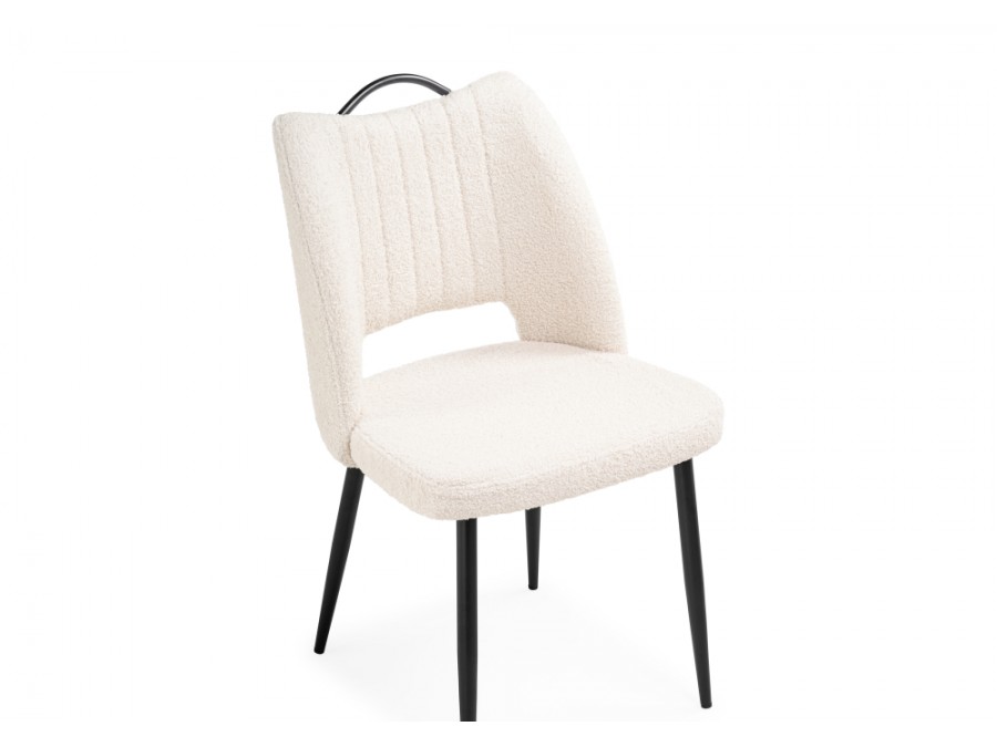 Стул на металлокаркасе Barton beige / black