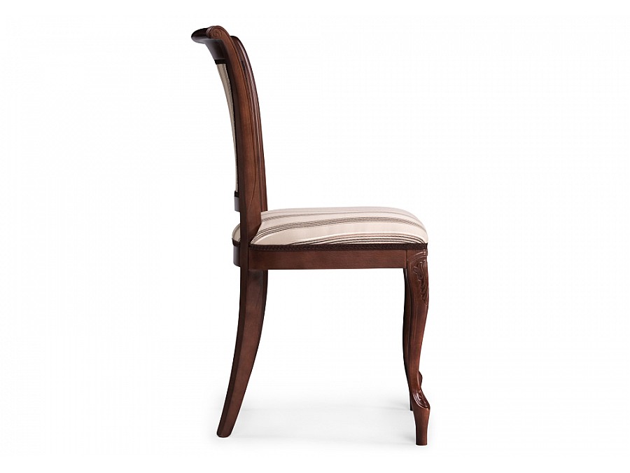 Стул деревянный Амбертин орех / агата полоса серая