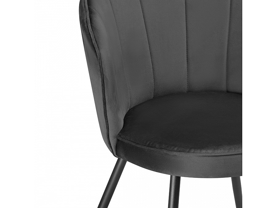 Стул на металлокаркасе Coral grey / black